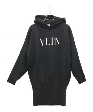 中古・古着通販】VALENTINO (ヴァレンティノ) ロングパーカー ブラック