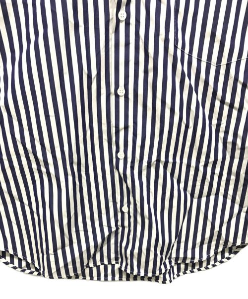 EDIFICE（エディフィス）EDIFICE (エディフィス) ストライプシャツ ブルー サイズ:Mの古着・服飾アイテム