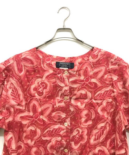 WEEKEND Max Mara（ウィークエンド マックスマーラ）Weekend Max Mara (ウィークエンド マックスマーラ) リネンジャケット ピンク サイズ:42の古着・服飾アイテム