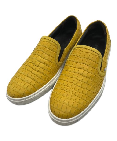 JIMMY CHOO（ジミーチュウ）JIMMY CHOO (ジミーチュウ) スリッポン イエロー サイズ:41の古着・服飾アイテム