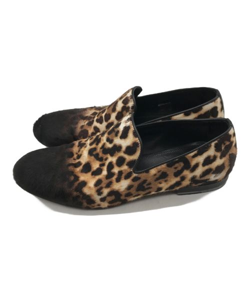 JIMMY CHOO（ジミーチュウ）JIMMY CHOO (ジミーチュウ) ハラコシューズ ブラウン サイズ:41の古着・服飾アイテム