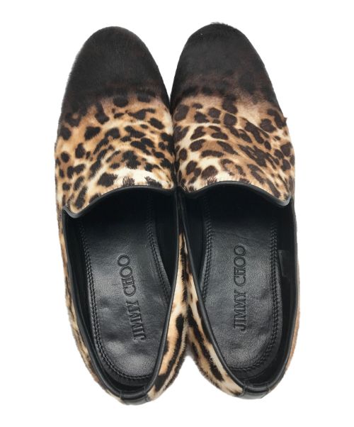 JIMMY CHOO（ジミーチュウ）JIMMY CHOO (ジミーチュウ) ハラコシューズ ブラウン サイズ:41の古着・服飾アイテム