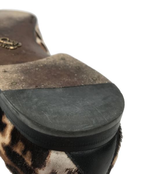 JIMMY CHOO（ジミーチュウ）JIMMY CHOO (ジミーチュウ) ハラコシューズ ブラウン サイズ:41の古着・服飾アイテム