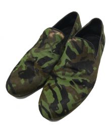 JIMMY CHOO（ジミーチュウ）の古着「ハラコシューズ」｜グリーン