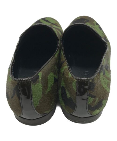 JIMMY CHOO（ジミーチュウ）JIMMY CHOO (ジミーチュウ) ハラコシューズ グリーン サイズ:25.5の古着・服飾アイテム