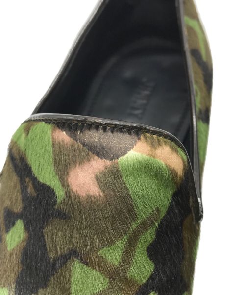 JIMMY CHOO（ジミーチュウ）JIMMY CHOO (ジミーチュウ) ハラコシューズ グリーン サイズ:25.5の古着・服飾アイテム