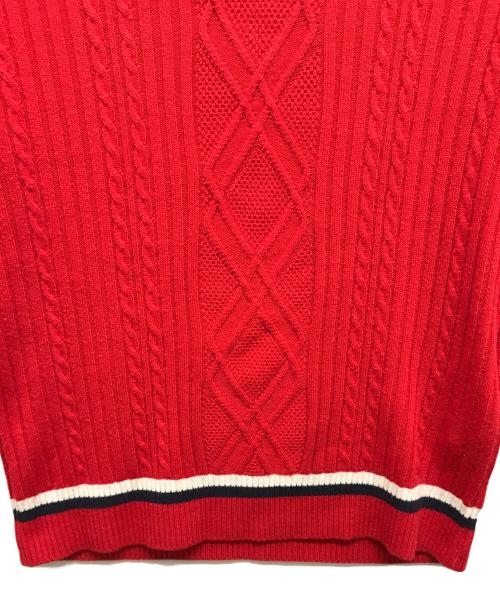 Callaway（キャロウェイ）Callaway (キャロウェイ) ニット レッド サイズ:3Lの古着・服飾アイテム