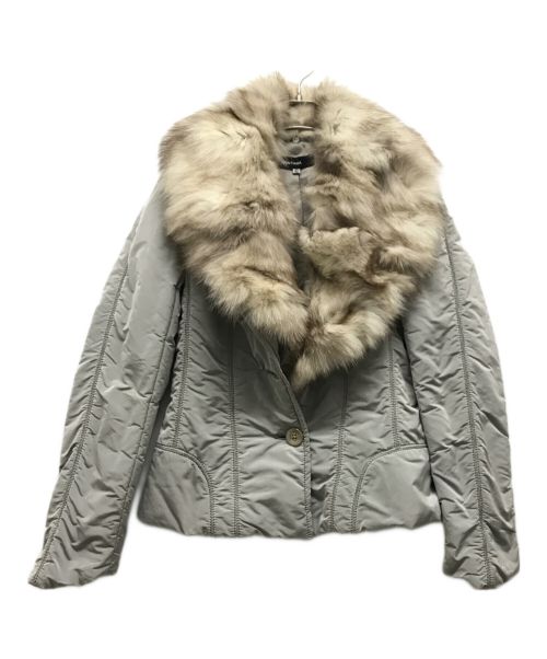 Montana（モンタナ）Montana (モンタナ) ファージャケット グレー サイズ:40の古着・服飾アイテム