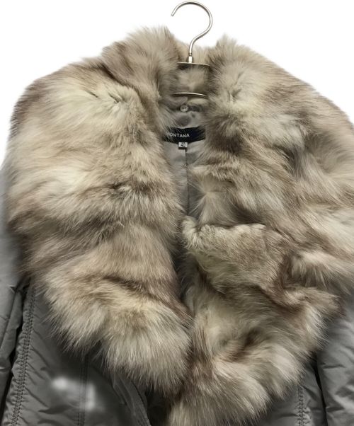 Montana（モンタナ）Montana (モンタナ) ファージャケット グレー サイズ:40の古着・服飾アイテム