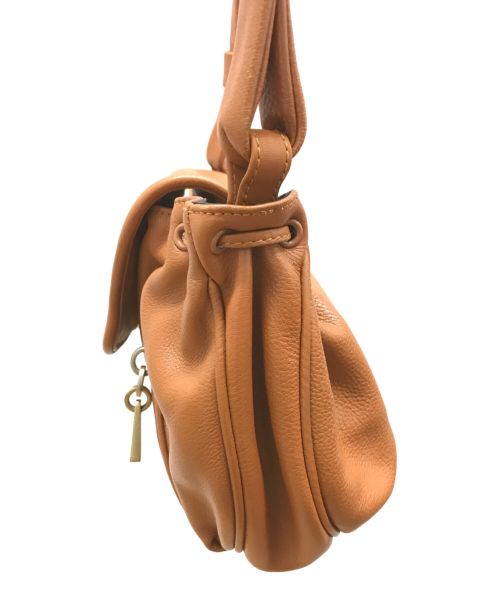 SEE BY CHLOE（シーバイクロエ）SEE BY CHLOE (シーバイクロエ) レザーショルダーバッグ ブラウンの古着・服飾アイテム