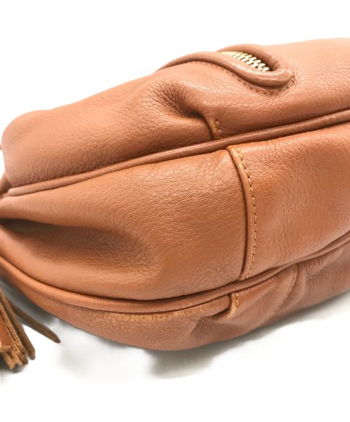 SEE BY CHLOE（シーバイクロエ）SEE BY CHLOE (シーバイクロエ) レザーショルダーバッグ ブラウンの古着・服飾アイテム