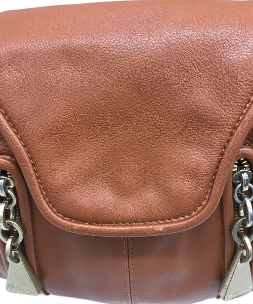 SEE BY CHLOE（シーバイクロエ）SEE BY CHLOE (シーバイクロエ) レザーショルダーバッグ ブラウンの古着・服飾アイテム
