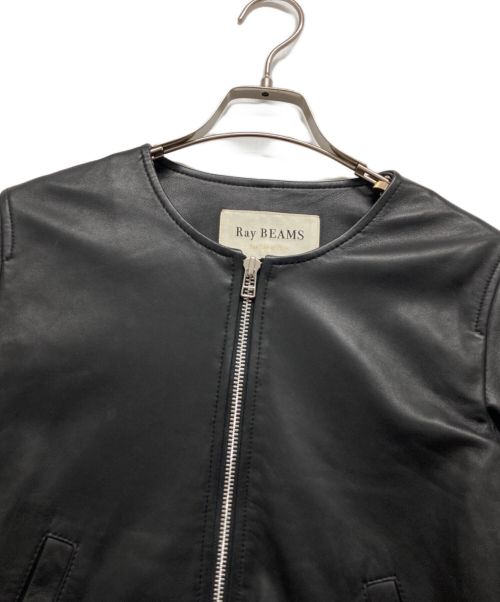 RAY BEAMS（レイ ビームス）RAY BEAMS (レイ ビームス) レザージャケット ブラックの古着・服飾アイテム