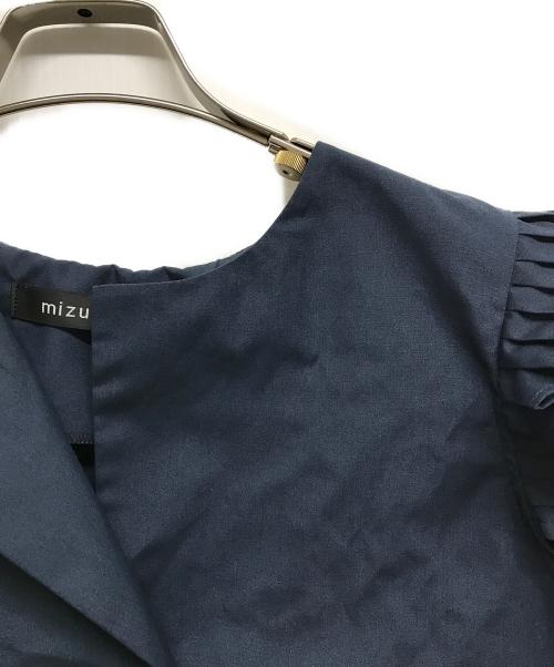 mizuiro-ind（ミズイロインド）mizuiro-ind (ミズイロインド) プリーツスリーブブラウス ネイビー サイズ:-の古着・服飾アイテム
