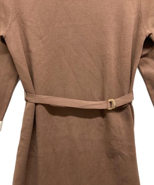 MACKINTOSH PHILOSOPHY（マッキントッシュ フィロソフィー）MACKINTOSH PHILOSOPHY (マッキントッシュ フィロソフィー) ニットワンピース ブラウン サイズ:38の古着・服飾アイテム