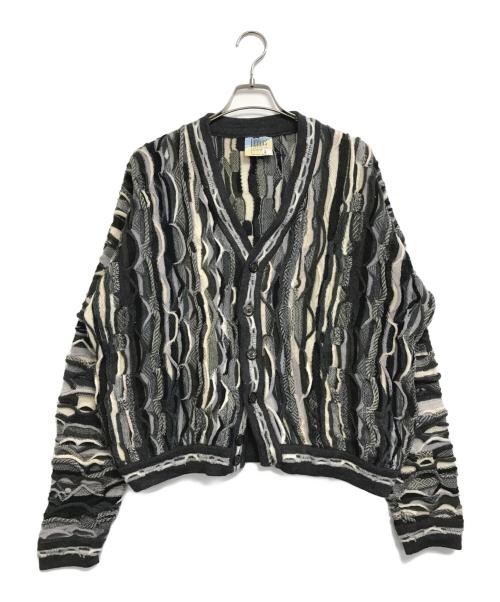 limnos（リムノス）limnos (リムノス) 3Dニットカーディガン グレー サイズ:Lの古着・服飾アイテム