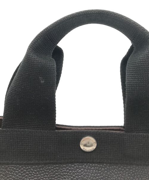 Herve Chapelier（エルベシャプリエ）Herve Chapelier (エルベシャプリエ) M SQUARE TOTE BAG ブラックの古着・服飾アイテム