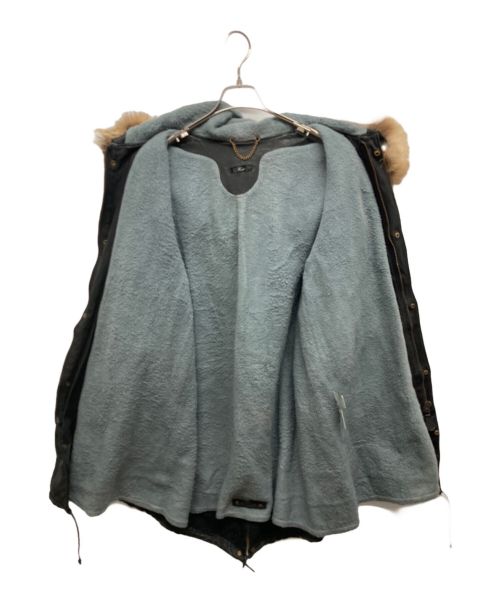 sisii（シシ）sisii (シシ) ファー付きレザーコート ブラック サイズ:記載なしの古着・服飾アイテム