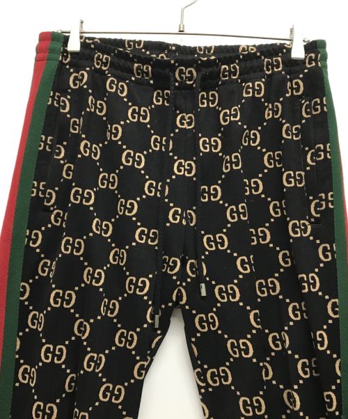 GUCCI（グッチ）GUCCI (グッチ) GGコットンジャージー ジョギングパンツ ブラック サイズ:Lの古着・服飾アイテム