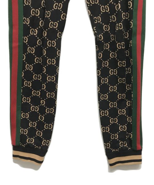 GUCCI（グッチ）GUCCI (グッチ) GGコットンジャージー ジョギングパンツ ブラック サイズ:Lの古着・服飾アイテム