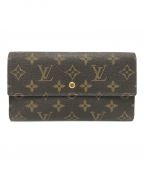 LOUIS VUITTONルイ ヴィトン）の古着「3つ折り財布」｜ブラウン