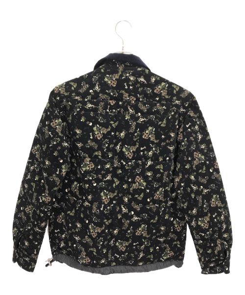 sacai（サカイ）sacai (サカイ) リーフプリント コーデュロイジャケット ブラック サイズ:1の古着・服飾アイテム