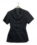 Y'sワイズ）の古着「半袖ウールジャケット」｜ブラック