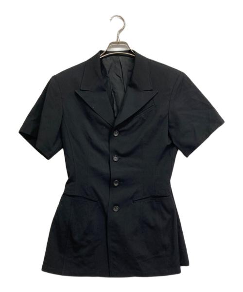 Y's（ワイズ）Y's (ワイズ) 半袖ウールジャケット ブラック サイズ:ーの古着・服飾アイテム