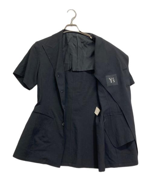 Y's（ワイズ）Y's (ワイズ) 半袖ウールジャケット ブラック サイズ:ーの古着・服飾アイテム