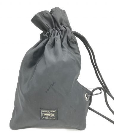 中古・古着通販】PORTER (ポーター) 巾着ショルダーバッグ ブラック
