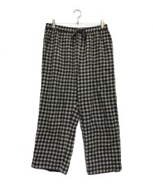 maison de soil（メゾンドソイル）の古着「ウールギンガムチェックパンツ」｜ベージュ
