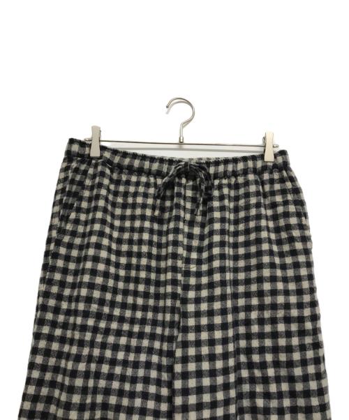 maison de soil（メゾンドソイル）maison de soil (メゾンドソイル) ウールギンガムチェックパンツ ベージュ サイズ:2の古着・服飾アイテム