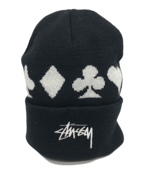stussy（ステューシー）stussy (ステューシー) ニット帽 ブラックの古着・服飾アイテム