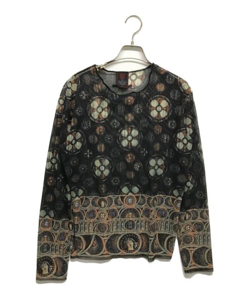 Jean Paul GAULTIER CLASSIQUE（ジャンポールゴルチエクラシック）Jean Paul GAULTIER CLASSIQUE (ジャンポールゴルチエクラシック) パワーネットカットソー ブラック サイズ:48の古着・服飾アイテム