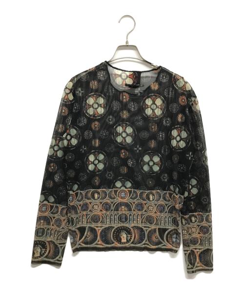 Jean Paul GAULTIER CLASSIQUE（ジャンポールゴルチエクラシック）Jean Paul GAULTIER CLASSIQUE (ジャンポールゴルチエクラシック) パワーネットカットソー ブラック サイズ:48の古着・服飾アイテム