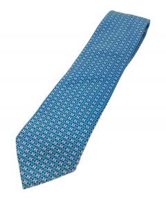 中古・古着通販】HERMES (エルメス) シルクネクタイ ネイビー サイズ