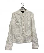 EMPORIO ARMANIエンポリオアルマーニ）の古着「リネンジャケット」｜ホワイト