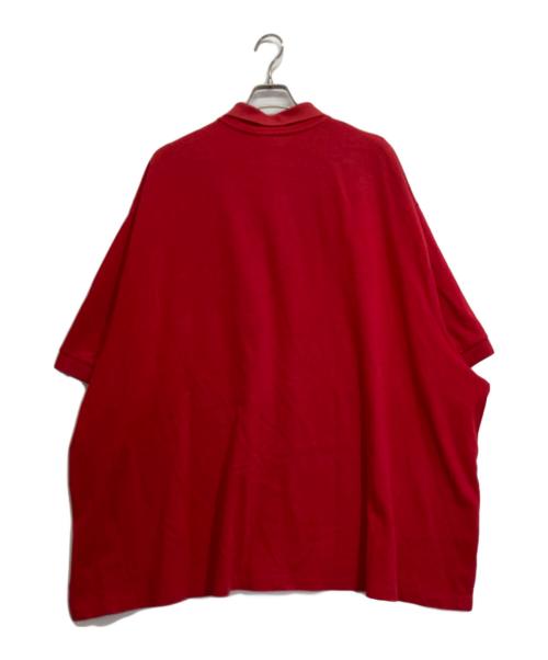 BALENCIAGA（バレンシアガ）BALENCIAGA (バレンシアガ) Speedhunter Oversized Cotton-Jersey Polo Shirt レッド サイズ:Sの古着・服飾アイテム