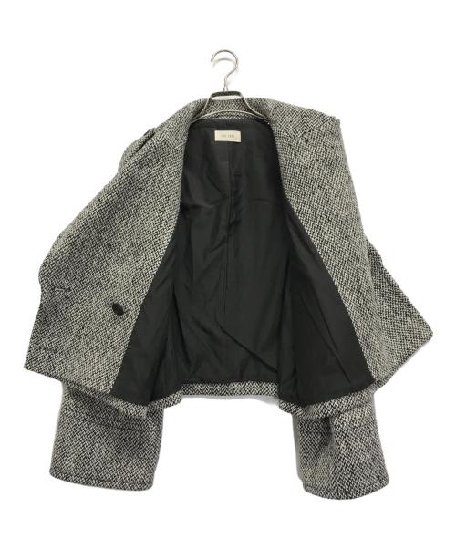 DES PRES（デ プレ）DES PRES (デ プレ) ブロークンツイードＰコート ブラック サイズ:FREEの古着・服飾アイテム