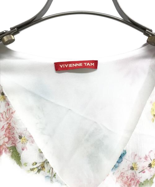 VIVIENNE TAM（ヴィヴィアンタム）VIVIENNE TAM (ヴィヴィアンタム) ワンピース ホワイト サイズ:40の古着・服飾アイテム