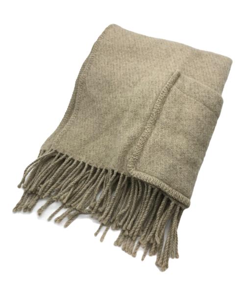 LAPUAN KANKURIT（ラプアンカンクリ）LAPUAN KANKURIT (ラプアンカンクリ) 大判ストール ベージュの古着・服飾アイテム