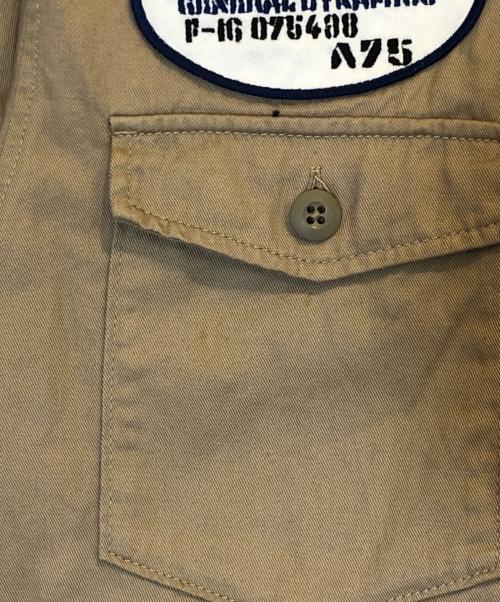 AVIREX（アヴィレックス）AVIREX (アヴィレックス) AAF TEAM PATCH SHIRT ベージュ サイズ:Lの古着・服飾アイテム