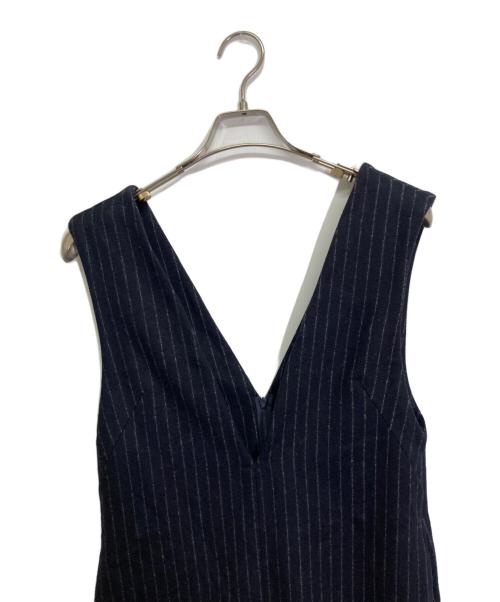 MACPHEE（マカフィー）MACPHEE (マカフィー) フランネル ジャンパースカート ネイビー サイズ:34の古着・服飾アイテム