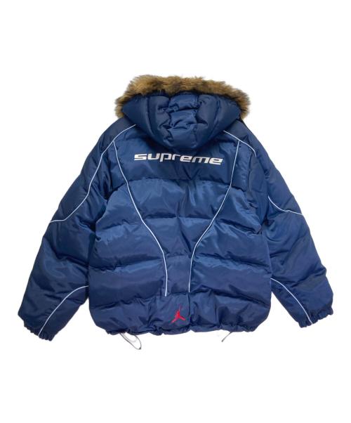 JORDAN（ジョーダン）JORDAN (ジョーダン) SUPREME (シュプリーム) Puffer Jacket ネイビー サイズ:XLの古着・服飾アイテム
