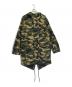 GUESS（ゲス）の古着「カモ柄モッズコート」｜グリーン