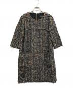 BEATING HEARTビーティングハート）の古着「ツイードワンピース」｜ブルー