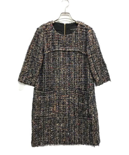 BEATING HEART（ビーティングハート）BEATING HEART (ビーティングハート) ツイードワンピース ブルー サイズ:1の古着・服飾アイテム