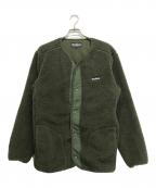 WILD THINGSワイルドシングス）の古着「FLUFFY BOA CRADIGAN」｜カーキ