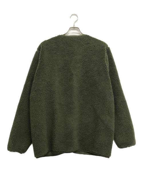 WILD THINGS（ワイルドシングス）WILD THINGS (ワイルドシングス) FLUFFY BOA CRADIGAN カーキ サイズ:Lの古着・服飾アイテム