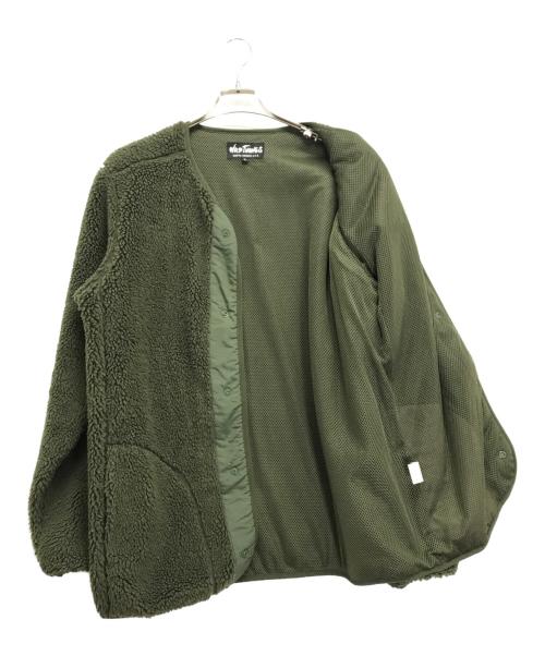 WILD THINGS（ワイルドシングス）WILD THINGS (ワイルドシングス) FLUFFY BOA CRADIGAN カーキ サイズ:Lの古着・服飾アイテム